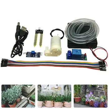 

Automatic Watering Irrigation System DIY electrical parts Soil Moisture Sensor Pump Module Kit For Small Garden Backyard