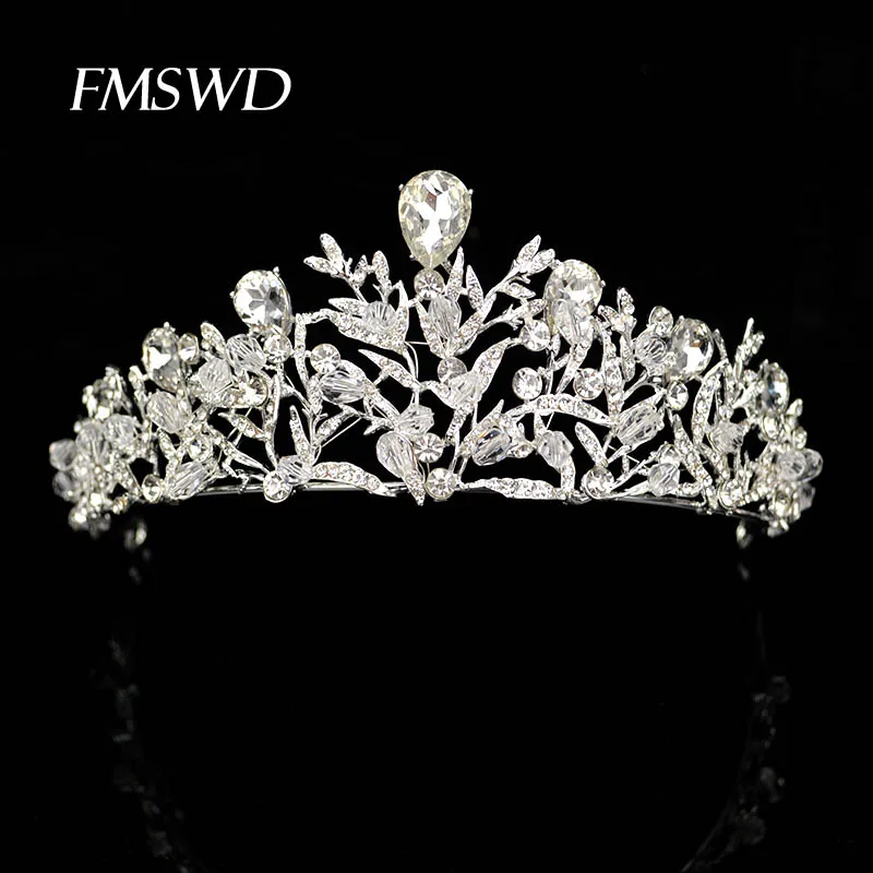 

Luxury Wedding Bridal Crystal Tiara Crowns Princess Queen Pageant Prom Rhinestone Tiara Headband Wedding hair accessories