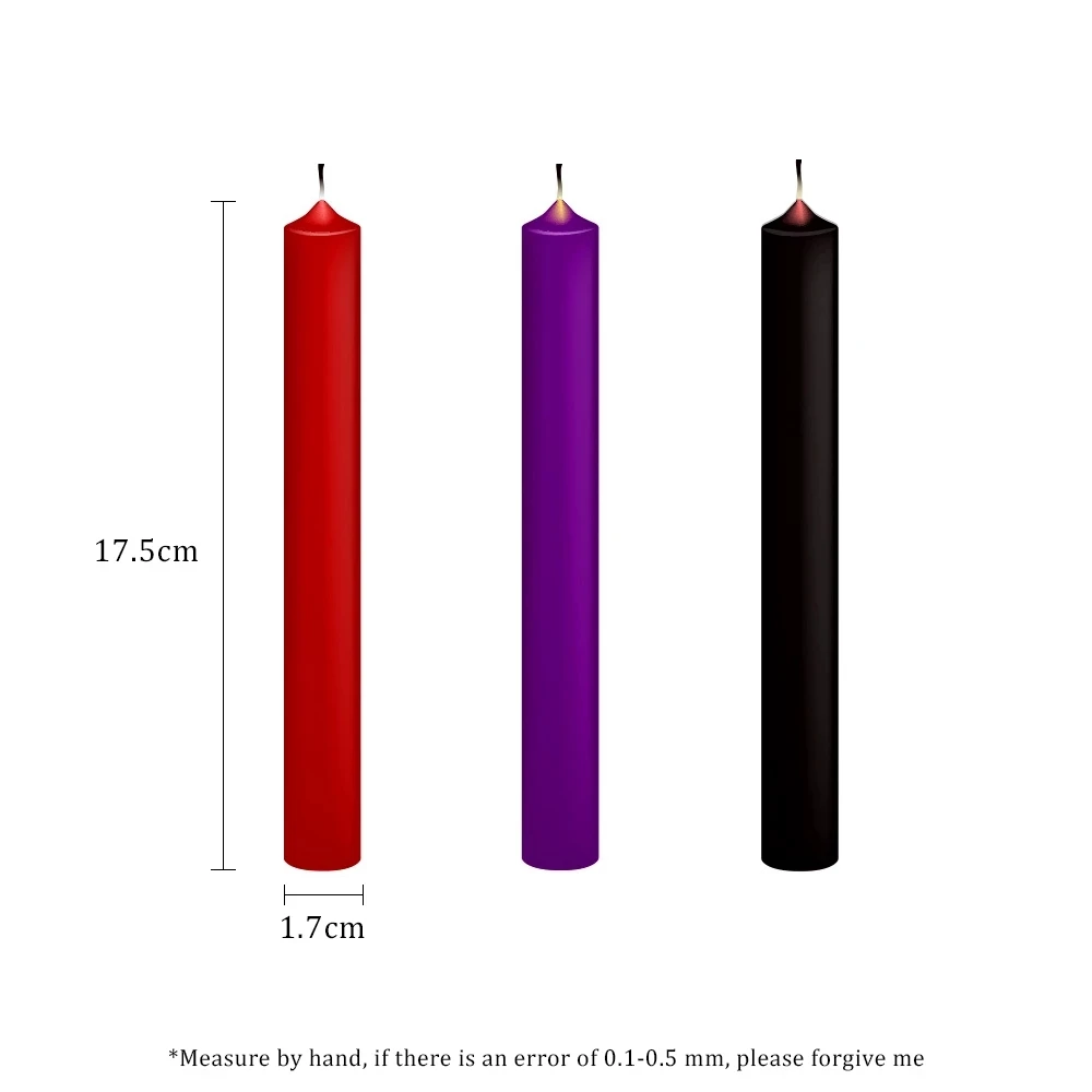 SM Sex Toy For Couples Relaxation Flirting Sex Candles BDSM 3PCS/SET Low Temperature Candle Adult Products Drip Candles