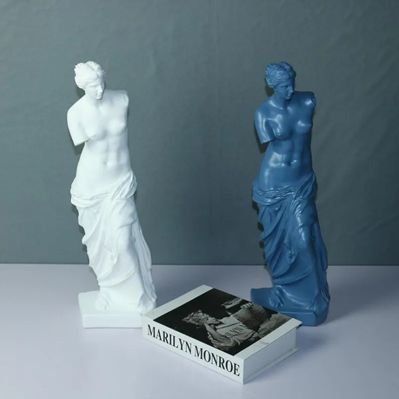 Venus De Milo, большая статуя из смолы, статуя богини Афродиты, статуя, произведение искусства, Современная Скульптура, настольная, домашний декор, украшения R3291