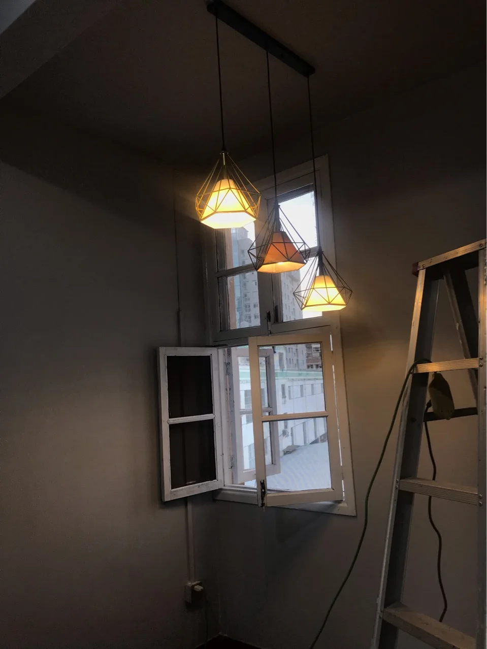 Lâmpada do Teto Luz de Teto Nordicblack Branco Diamante Ferro Pirâmide Sala Estar Estudo Varanda Bar Hotel Corredor wc Escritório E27 5 estar, para estudo, varanda, para bar, hotel, aisle, banheiro, escritório