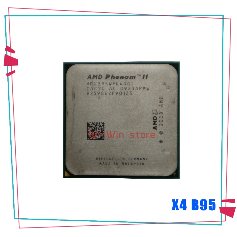 AMD Phenom II X4 B95 CPU/HDXB95WFK4DGM/HDXB95WFK4DGI 938Pin/3,0 ГГц/6 Мб L3/95 Вт Разъем AM3|Процессоры| | АлиЭкспресс