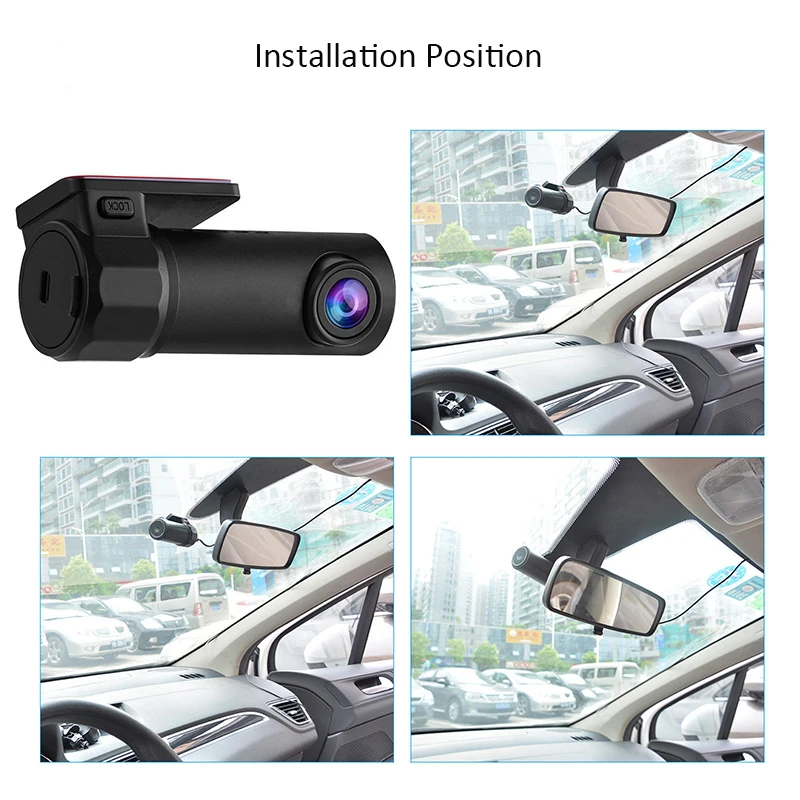 Мини Автомобильный видеорегистратор Wi Fi 1080P Full HD Автомобильная камера видео