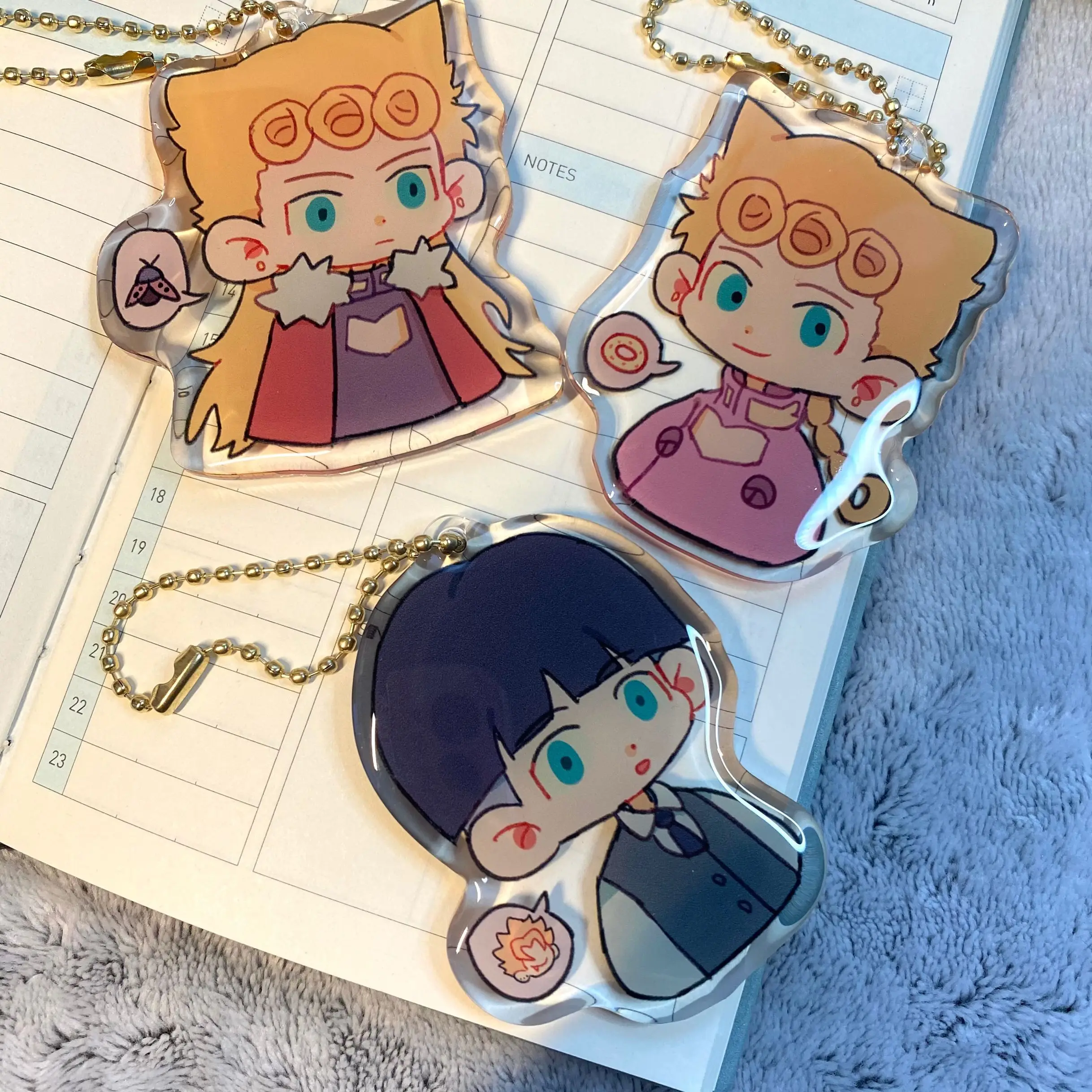 

Брелок для ключей с героями аниме «невероятные приключения Джоджо»