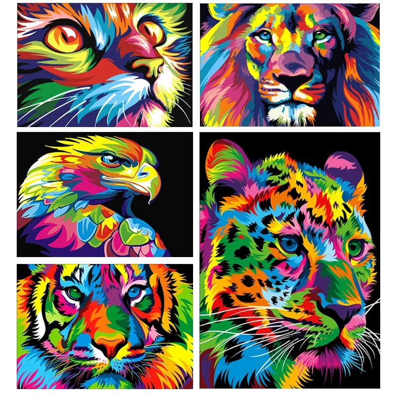 Картина мультяшных животных из алмазной мозаики в 5D|Алмазная мозаика| |