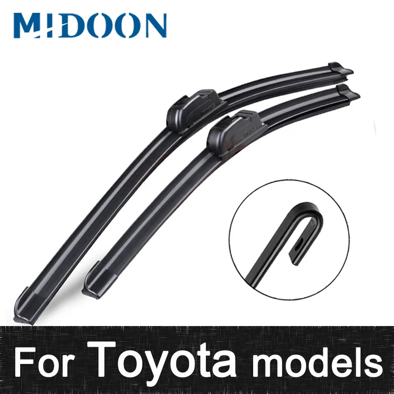 MIDOON Wiper Blades For Toyota Auris E180 Corolla RAV4 XA30 Camry Highlander Prado J 150 Land Cruiser J100 J200 | Автомобили и