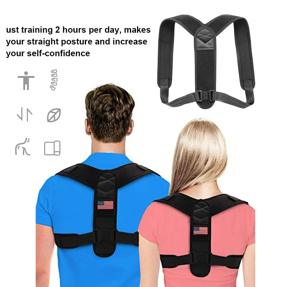 

Adjustable Back Posture Corrector Clavicle Support Corrector Spine Back Straight Shoulders Brace Strap Belt Posture Correction