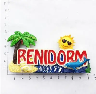 3D испанский туристический сувенир Benidorm torrevieneja магниты на холодильник декоративный магнит для холодильника домашний декор