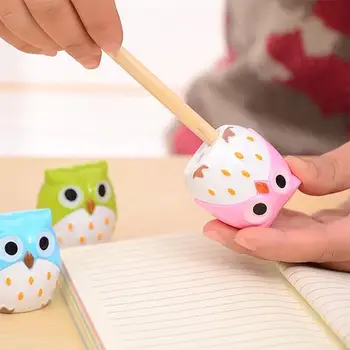 

Cute Lovely Owl Design Pencil Sharpener Kid Favorite Stationery School Supplies