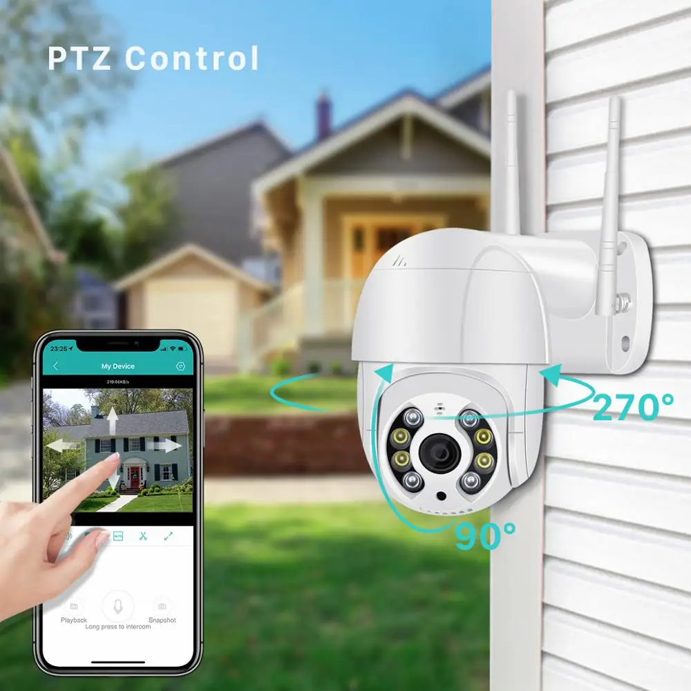 ANBIUX 1080P открытый Скорость купольная камера, Wi-Fi, Камера IP 2MP H ...
