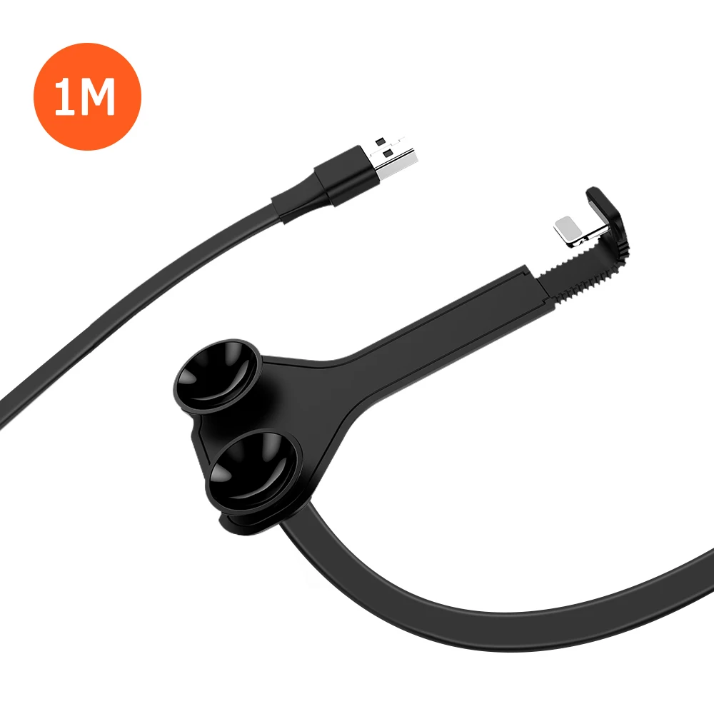 Мобильный игровой зарядный usb-кабель для iPhone X XR XS MAX 6 6S 7 8 Plus iPad mini Air 1 2 3 4 планшет зарядное устройство провод шнур телефон аксессуар - Цвет: 1m