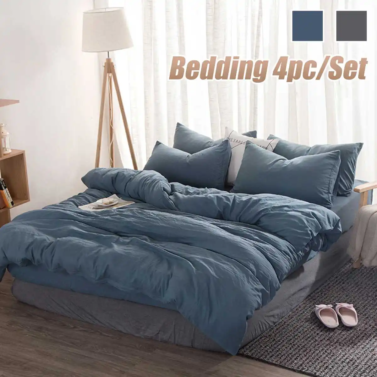 

Bed Sheet With Pillowcase Bed Linen On Elastic Band Mattress Cover Fitted Bed Sheet Quilt Cover Pillowcases Comfortable Set