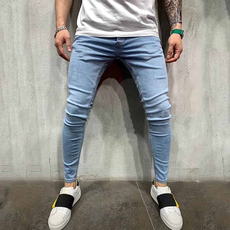 

2019 Men's Harem Jeans Washed Feet Shinny Denim Black Pant Hip Hop Sportswear Elastic Waist Joggers Pants Plus Size S-3XL