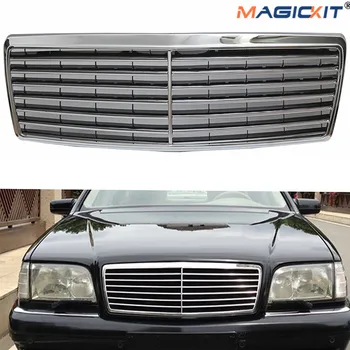 

MagicKit For Mercedes-Benz W140 1994-1999 4Dr Sedan S600 S500 Sport Grille Grill Chrome