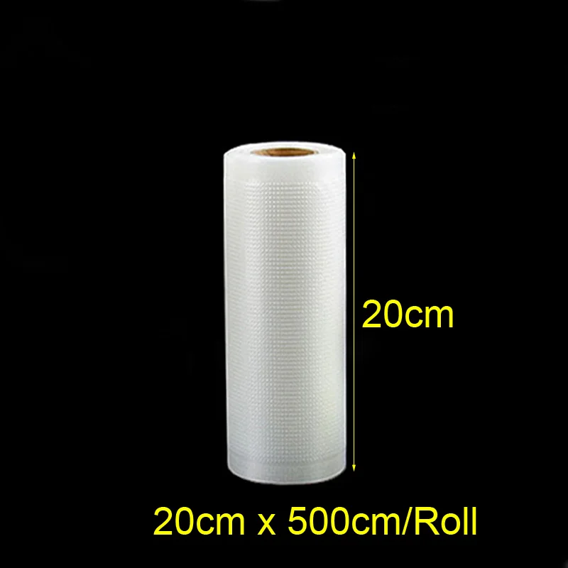 Vacuum Seal Bags Roll for Vacuum Sealer Packing Container Food Bag Storage 12/15//20*500 CM Support Wholesale Dropshipping - Цвет: 20cm x 500cm 1Roll