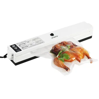 

ATWFS Food Vacuum Sealer Storage Packing Sealing Machine Kitchen Vacuum Container Packer Food Saver with 15pcs Vacum Bag