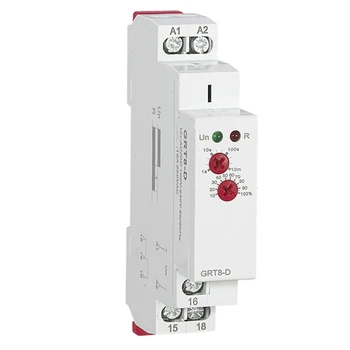 

GRT8-D Din Rail Delay Off Without Supply Power Time Relay 16A AC/DC12V-240V 1 Module Time Relay