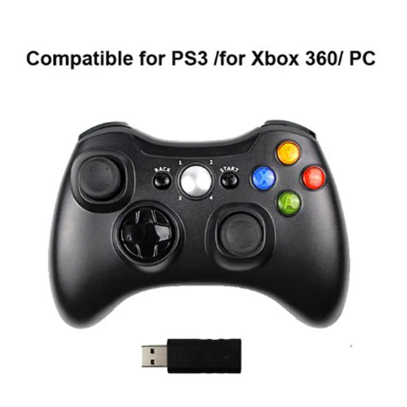 2,4G беспроводной геймпад для Xbox 360 консоль контроллер приемник контроллер для microsoft Xbox 360 игровой джойстик для PC win7/8/10 - Цвет: 1