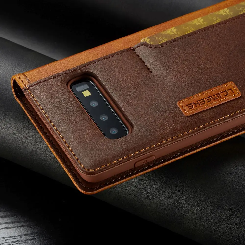 LCHULLE винтажный кошелек кожаный чехол для samsung S8 S9 S10 Plus Note 9 роскошный Магнитный бампер чехол для телефона для Galaxy Note 10 Plus