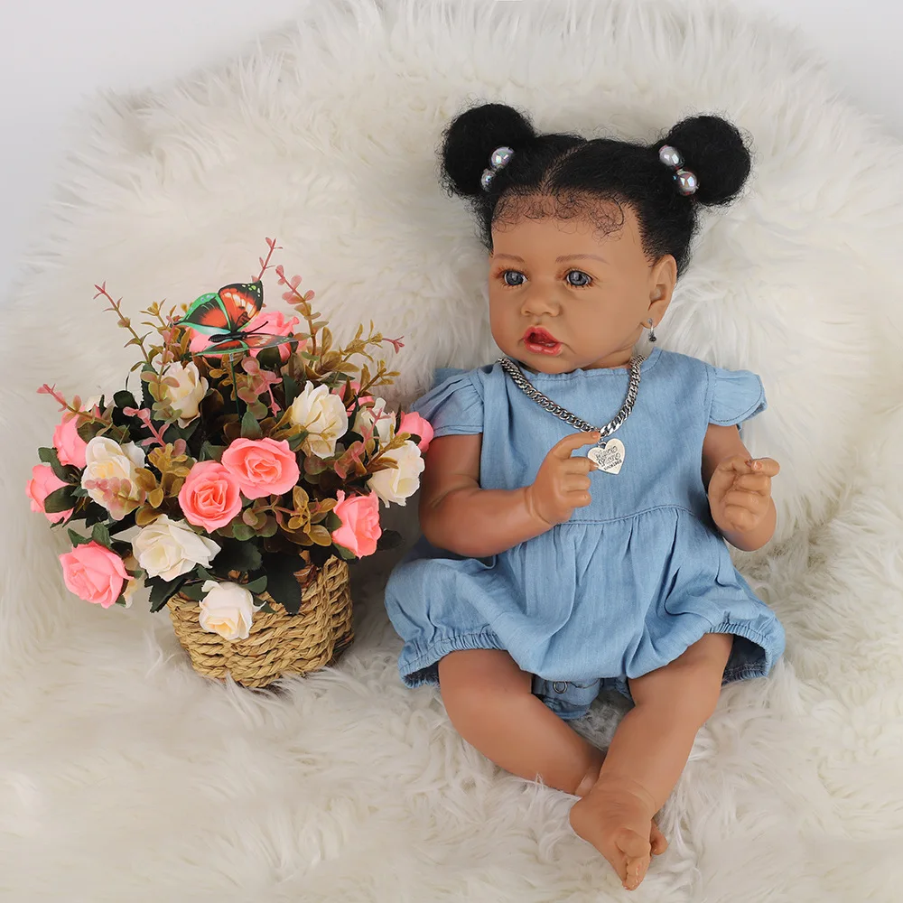 22 Inch African American Reborn Baby Doll Girl Tisha Reborn Soft Silicone  Baby Dolls for Kids - China Reborn Baby Doll and Vinyi price