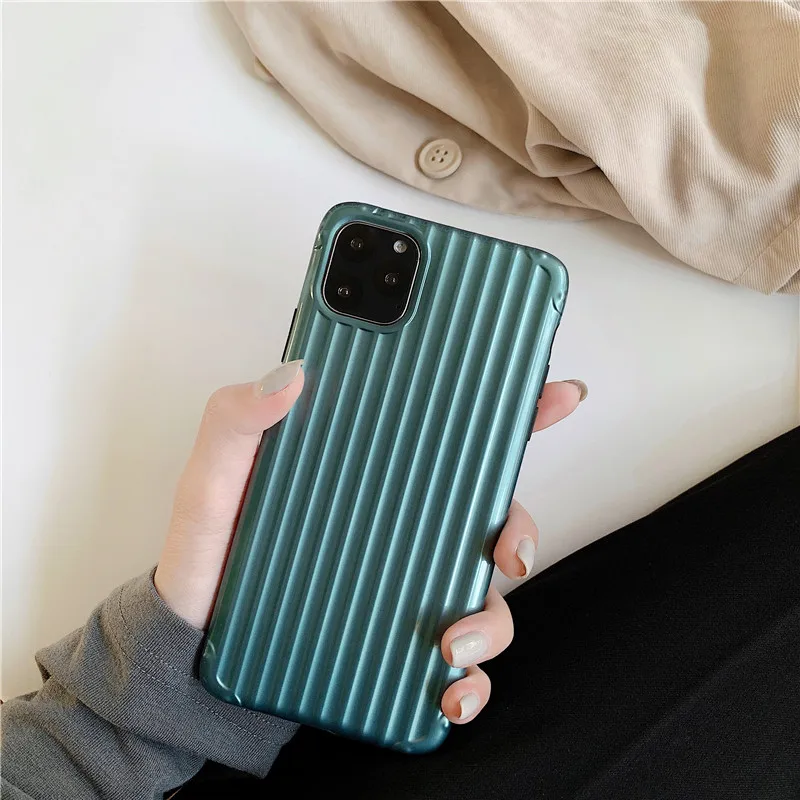 Full Protective Luggage Design Phone Cases for Iphone 11 Pro Max 6 6S 7 8 Plus Xr Xs X Case Soft TPU IMD Abstract Cover |