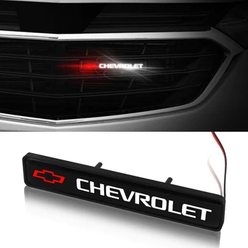 

1pcs ABS Chrome Front Hood Grille LED Decorative Light for Chevrolets Cruze Captiva Lacetti Aveo Niva Trax Onix Car Accessories