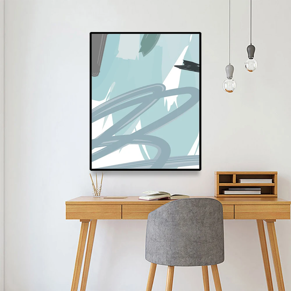 

Canvas Art Poster Painting Abstract Graffiti drawing line Creative Wall Decor Picture Home Decoration For Office Living Room