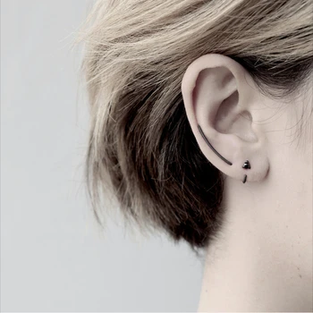 

minimalist Ear Cuff Earrings for Women,U shaped No Pierced,Bridal Wedding Ear Clip Jewelry Clip on Earrings 925 silver Jewelry