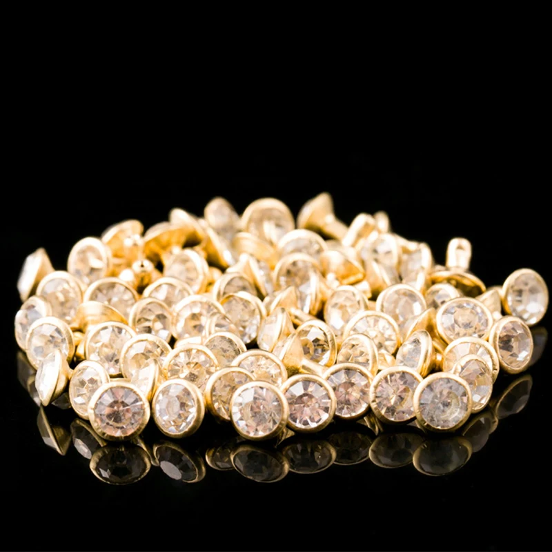 250 Rivetti Con Strass - Kit 5 Colori Per Decorazioni Fai Da Te | Per Abbigliamento E Artigianato - Foto 4