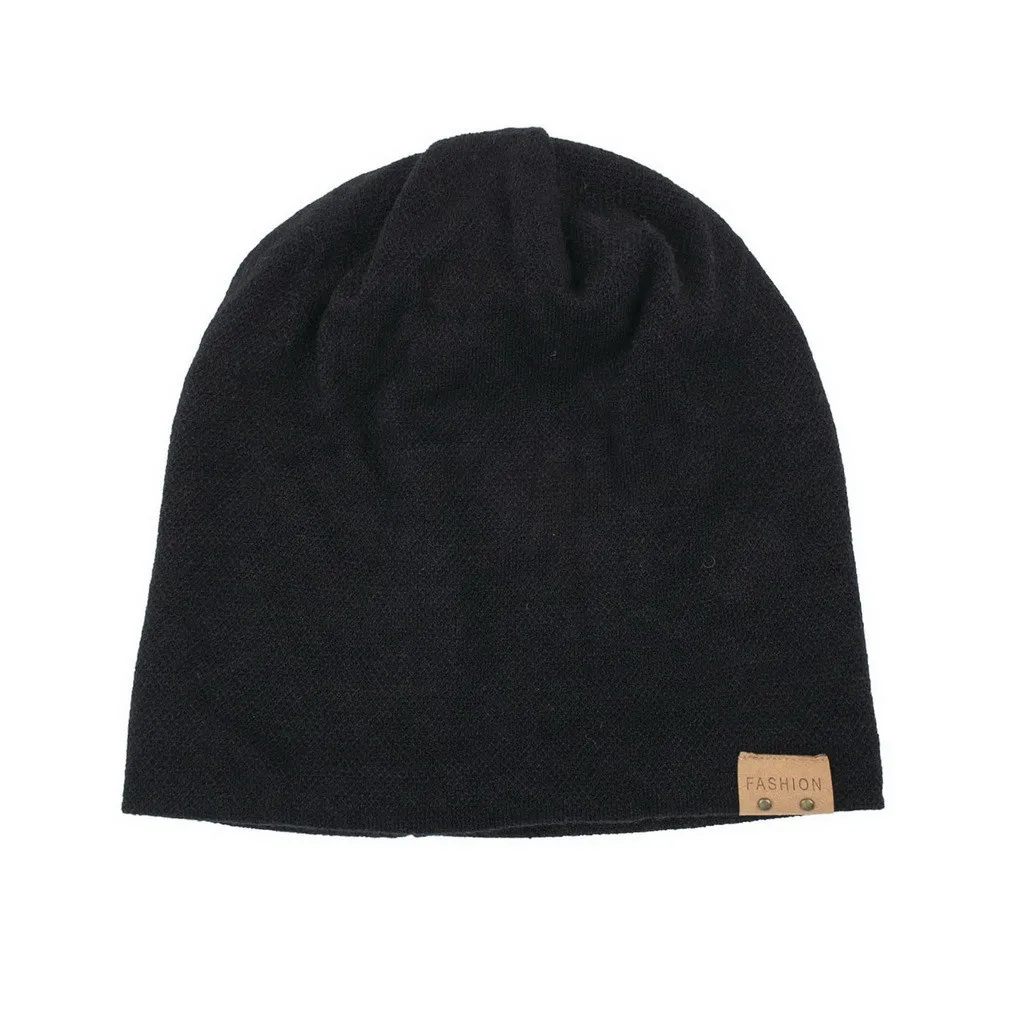 Одноцветные шапки бини, мужские модные зимние трендовые теплые объемные мешковатые эластичные свободные шапки, повседневная верхняя одежда, шапки 19Oct22