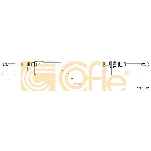 Трос Стояночного Тормоза Задн Citroen C5 All(Ручной Тормоз) 08- Cofle арт. 10.4612