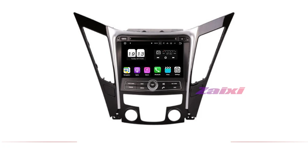 Sale ZaiXi For Hyundai Sonata YF 2011~2014 Car Android Multimedia System 2 DIN Auto DVD Player GPS Navi Navigation Radio Audio WiFi 1