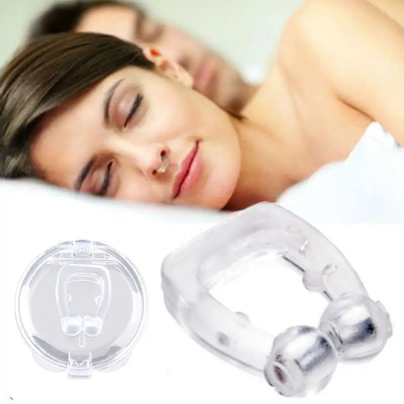 

4pcs Silicone Magnetic Mini Silicone Stop Snore Device Anti-snoring To Prevent Snoring Good Sleep For Sleeping Snore Stopper