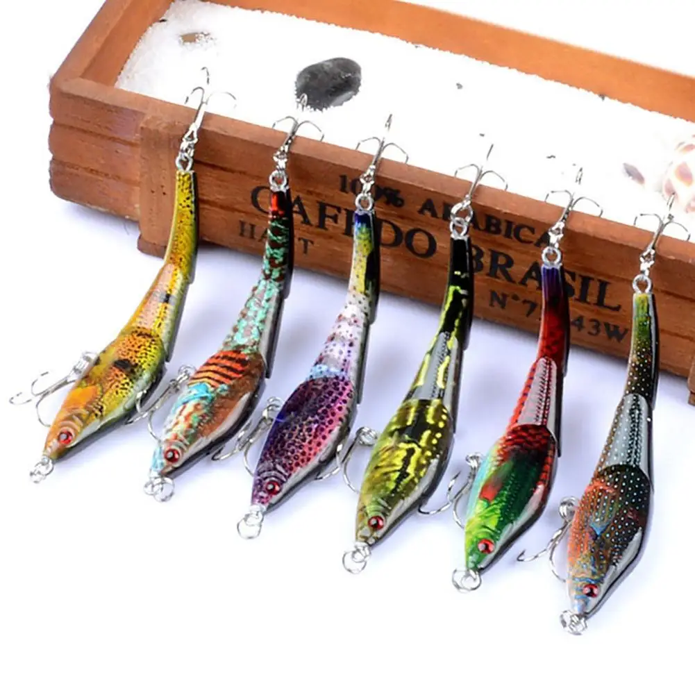 

1PCS Jointed Fishing Lure 9.5CM 8.9g Floating Minnow Plastic Artificial Fishing Wobblers Tools 3 Sections Lure