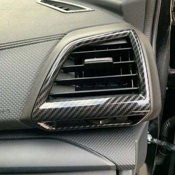 

For Subaru Forester SK 2018 2019 2020 Carbon Fiber Car Side Air Conditioning Vent Cover Trim Frame Stickers Interior Accessories