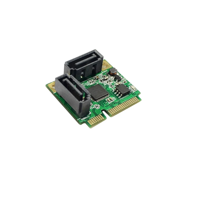 ASM1061 Чипсет мини PCI Express 2 порта SATA3.0 карты расширения Поддержка жесткого диска SATA HDD SSD
