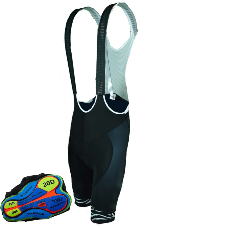 Cycling Bib Shorts Pro Team Mtb Bike Pants Tights For Men Summer Breathable Quick Dry 20D Gel Padded