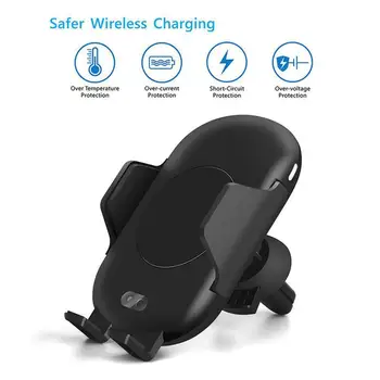 

Creative Infrared Sensor Automatic Car Mount Phone Holder Fast Charger Universal for Most Smart Phones