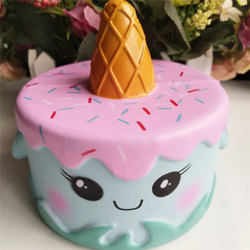 as picture Hot sell Unicorn Mermaid Cake Slow Rising Scented Squishy Squeeze Charms Toys Collections - Цвет: as picture