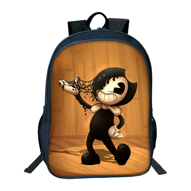Рюкзаки Bendy And The Ink Machine для студентов детские рюкзаки Boris двухслойная школьная