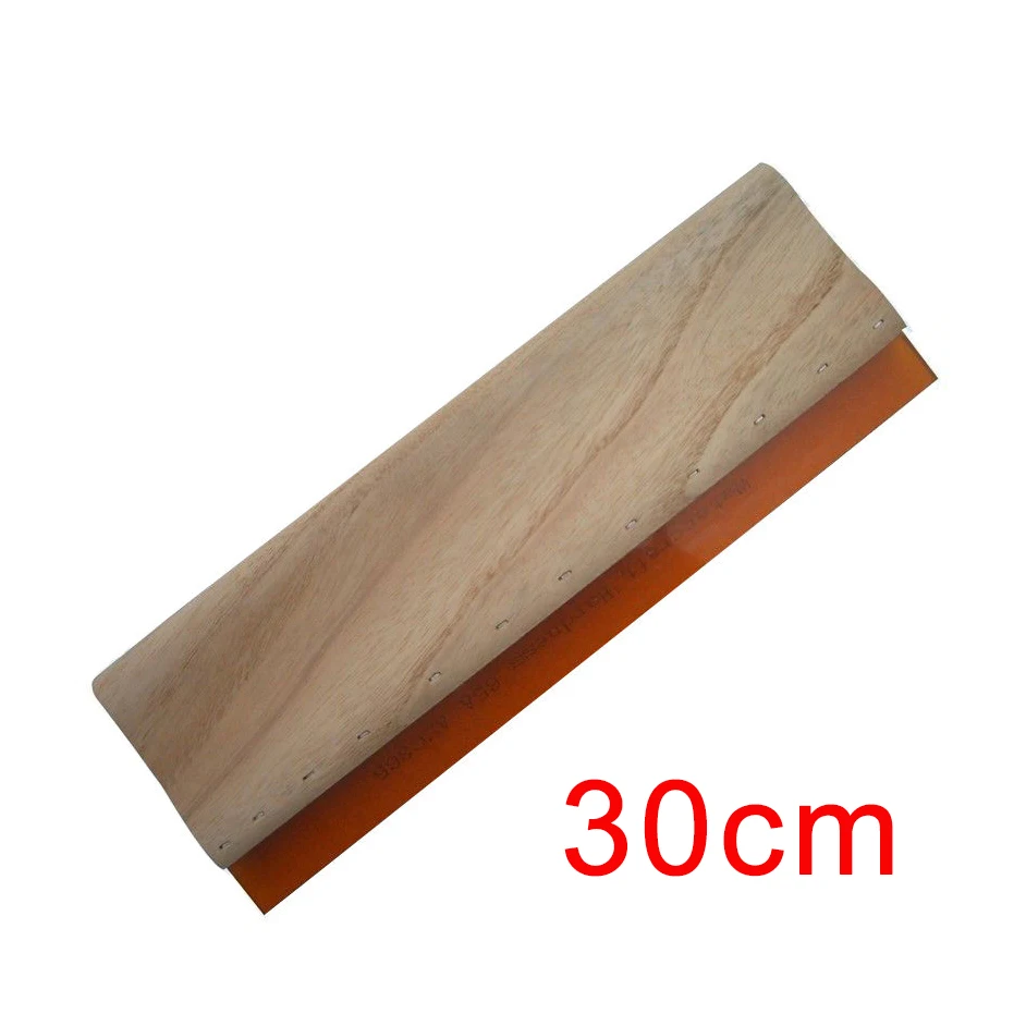 Cheap 1pc Silk Screen Printing Squeegee Ink Scraper Screen Printing Aluminum Emulsion Scoop Coater Tools - Цвет: 30cm squeegee