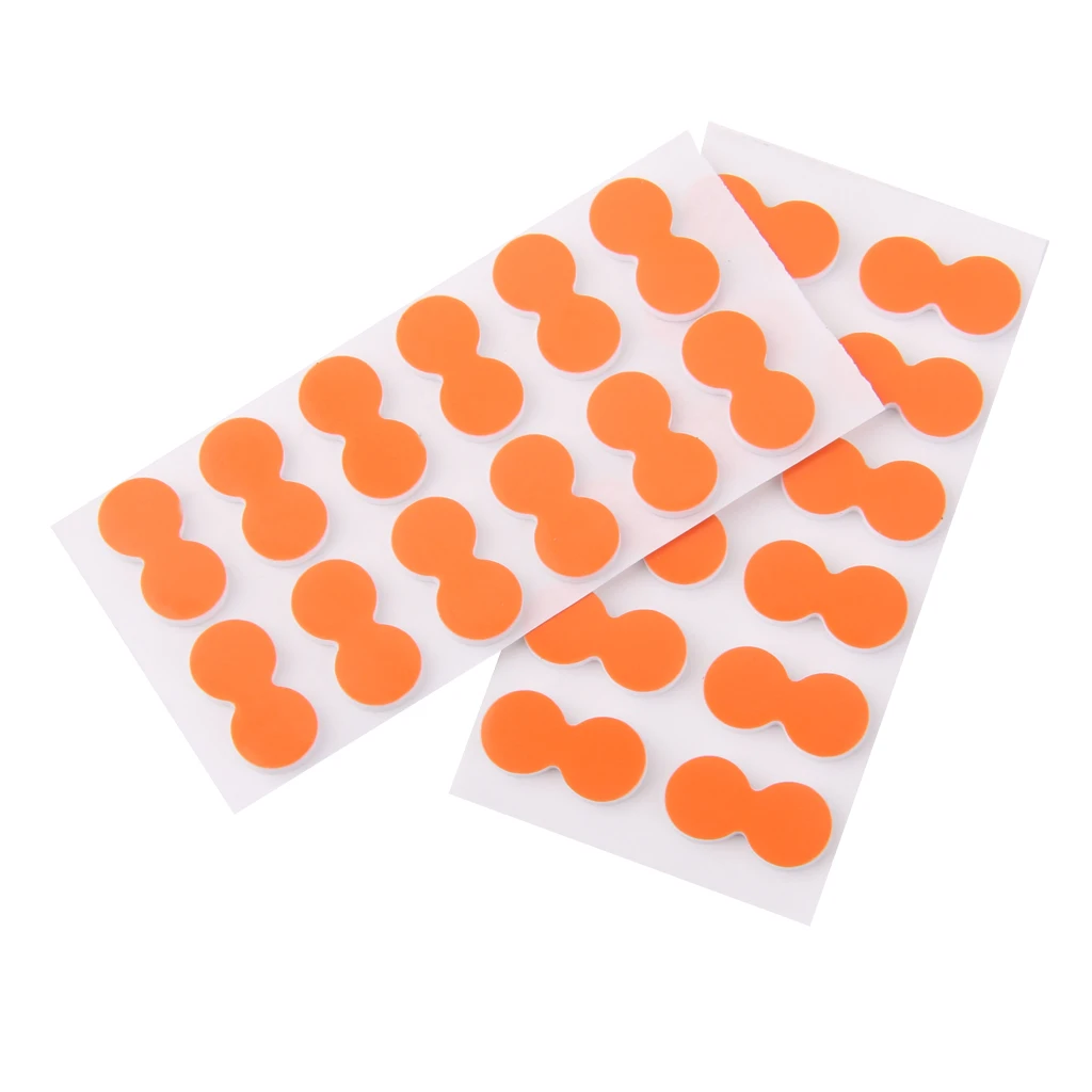 24pcs Outdoor Fly Fishing Pinch On Strike Indicator, Stick On Float Orange