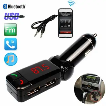 

LCD Car Kit Bluetooth FM Transmitter MP3 Player 3.5 mm Aux USB Charger Handsfree