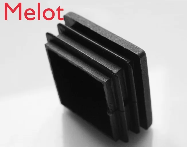 

500PCS/LOT Plastic Square 25mm(1") * 25mm(1") Tubing Tube Insert Plug End Cap