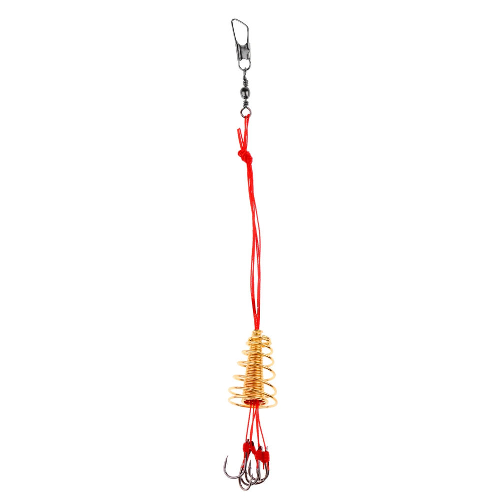 Carp Fishing Hooks Steel Explosion Hook Feeder Hook Feeder Cage Fishhook Great for Storage Lures and Fishing Beads