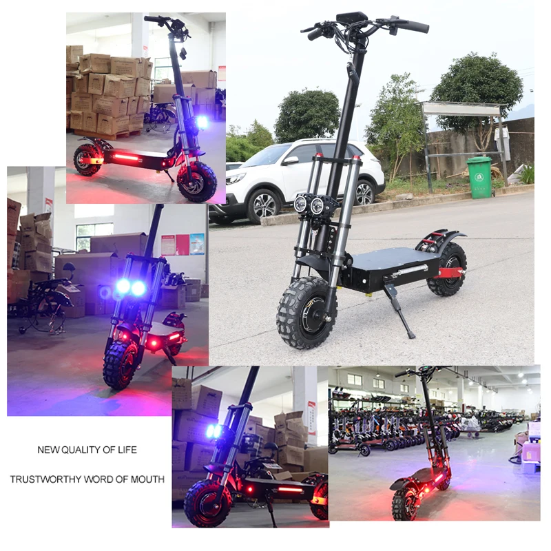 Мощный 3200 Вт 1" электрический скутер 80 км/ч, двухмоторное колесо с батареей samsung, складной скутер для взрослых