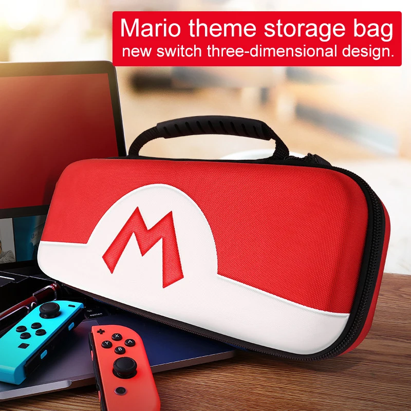 Подходит для nintendo switch чехол для хранения, nintendo Mario жесткий чехол - Цвет: Белый