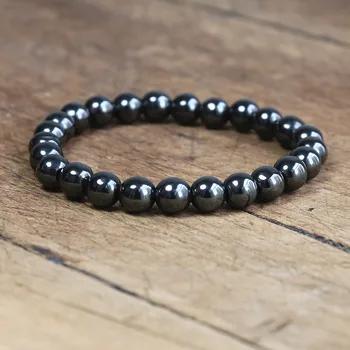 Magnetic Bracelet Beads Hematite Stone Therapy Health Care Magnet Hematite Beads Bracelet Men’s Jewelry