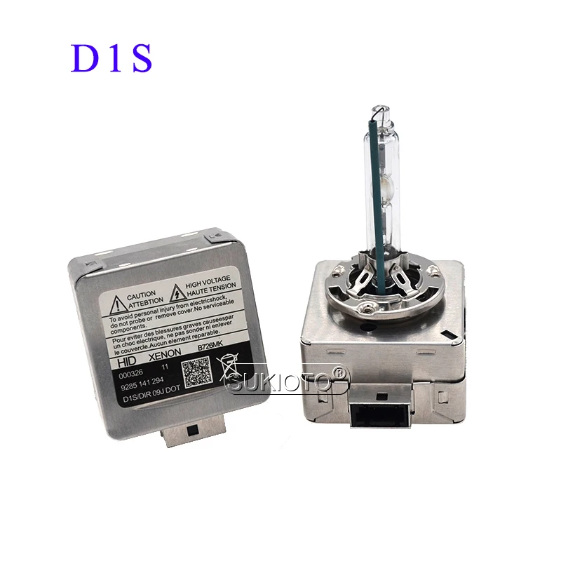 SUKIOTO Original All Metal HID Bulbs 55W D1S 6000K D3S Xenon HID Lamp 35W D2S D4S 4300K 5000K 8000K Car Light Replacement Bulb (2)