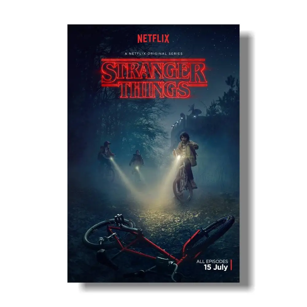 ТВ серии Stranger Things Шелковый постер Сезон 3 одиннадцать постеров настенные
